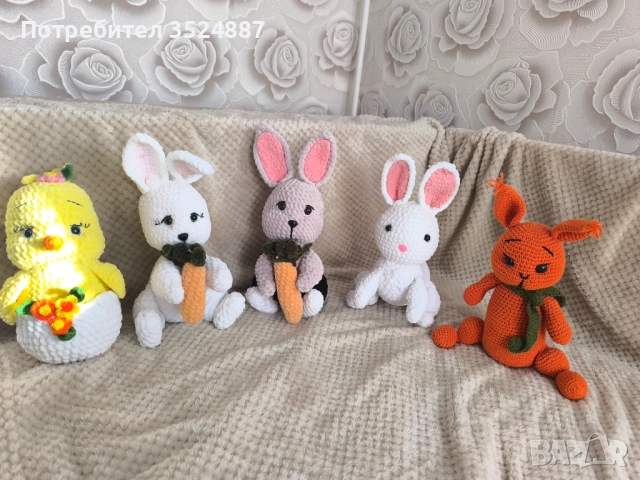 Плетени плюшени играчки, амигуруми, ръчна изработка, невероятен подарък, снимка 10 - Плюшени играчки - 52707695