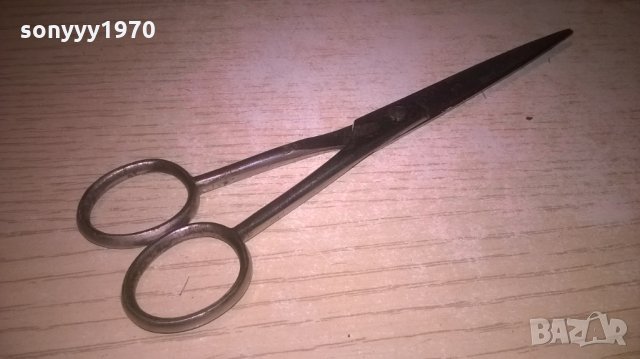 ретро ножица с щемпел-17см-внос германия, снимка 2 - Колекции - 27943688