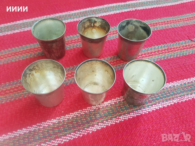 Посребрена чаша 6 бр