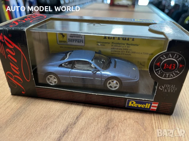 Метална колекционерска количкa REVELL FERARRI мащаб 1:43 ITALY, снимка 5 - Колекции - 50868123