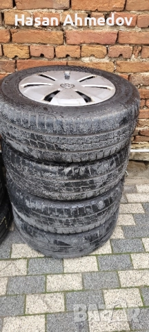 комплект метални джанти зимни гуми и тасове