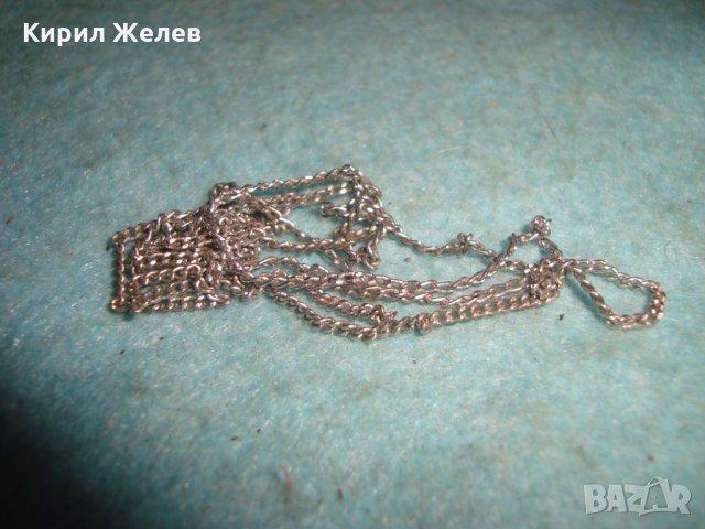 ТЪНКО НЕЖНО ЗДРАВО СРЕБРИСТО СИНДЖИРЧЕ ВЕРИЖКА КОЛИЕ НЕ го ЛОВИ МАГНИТ 14762, снимка 5 - Колиета, медальони, синджири - 35309605