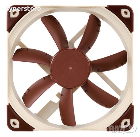 Вентилатор за компютър 120x120x25mm Noctua NF-S12A-PWM SSO2 Bearing 4-pin PWM 1200RPM 12V, снимка 2 - Други - 40423868