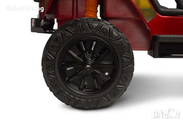 Офроуд акумулаторен автомобил RINGO – 4x4, до 100 кг, с дистанционно и LED, Червен, снимка 8 - Детски велосипеди, триколки и коли - 49971598