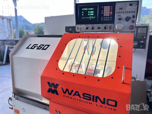 Прецизен японски CNC струг с ЦПУ Fanuc - Wasino LG-60 CNC Lathe Swiss type, снимка 9 - Стругове - 51436381