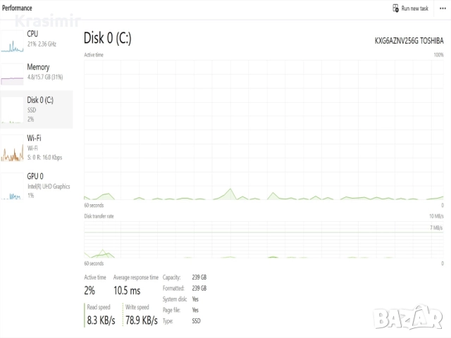 Таблет и Лаптоп 2в1 laptop Lenovo ThinkPad X13 Yoga - 13.3" -i5-10310U 1.7Ghz/RAM16GB/NVMe SSD 256GB, снимка 15 - Лаптопи за работа - 51836480