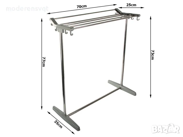 Сушилник за дрехи балкон малък и практичен, снимка 7 - Други стоки за дома - 47642231