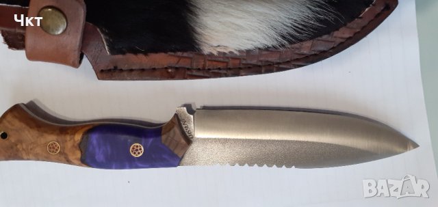 Ловен нож ръчна изработка, снимка 4 - Оборудване и аксесоари за оръжия - 43126010