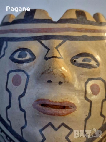 Рядък автентичен съд Шипибо (Перу) – Ръчно изработена керамика от Амазония, снимка 9 - Антикварни и старинни предмети - 53301975