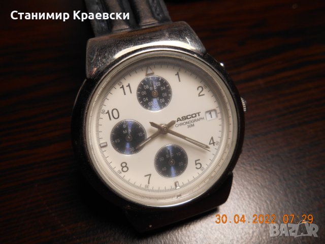 Ascot chronograph japan movement DB57b, снимка 2 - Мъжки - 36665564