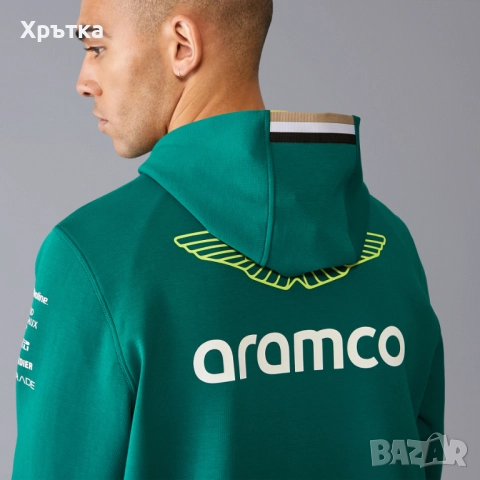 Aston Martin x Hugo Boss F1 Team - Оригинален мъжки суитшърт р-р 2XL, снимка 6 - Суичъри - 52669327