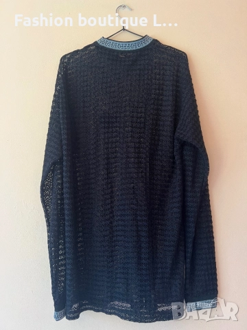 Версаче черна блуза XL размер 🖤, снимка 6 - Блузи с дълъг ръкав и пуловери - 51809533