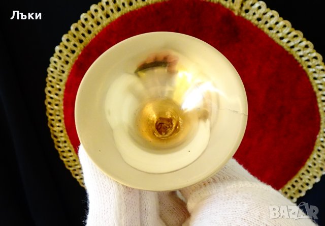 Бронзов бокал за вино 14 см. , снимка 5 - Антикварни и старинни предмети - 38673236