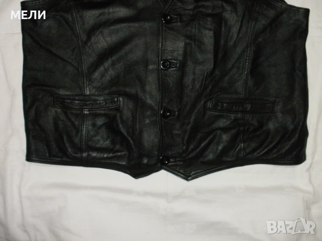 мъжки елек естествена кожа 56(2XL), снимка 3 - Сака - 53476204