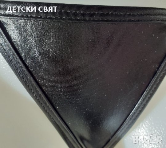 Еротичен сет с кожен ефект, 3части, снимка 2 - Бельо - 40564658