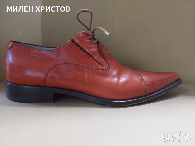 Cesare Paciotti-100% Оригинал Естествена Кожа-№42,5(43), снимка 6 - Официални обувки - 47776257