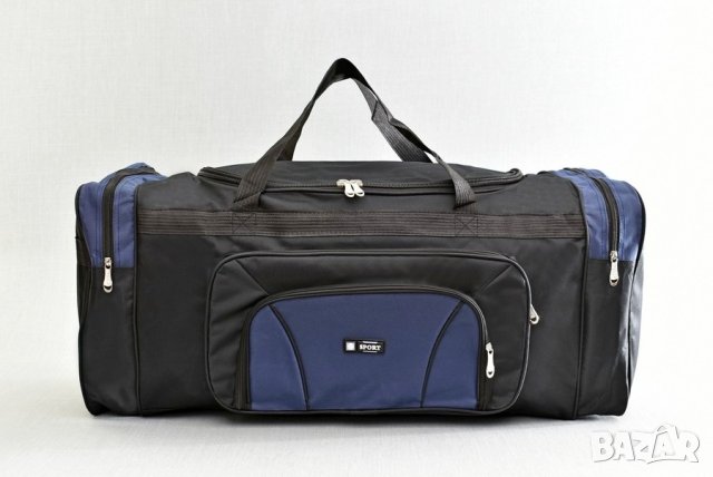 Спортен сак - сиво и черно 80 х 35 х 32 см, снимка 1