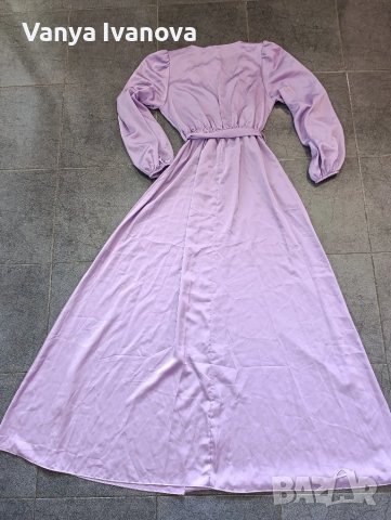 Insta girl дълга лилава рокля за повод, снимка 6 - Рокли - 50839265