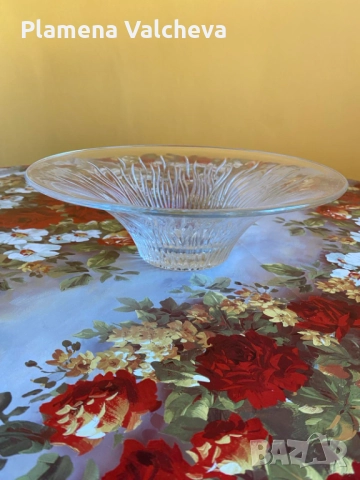 Продавам нова елегантна кристална фруктиера, снимка 3 - Прибори за хранене, готвене и сервиране - 52416977