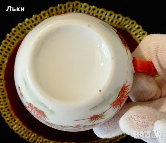 Каничка японски порцелан,злато,гейши. , снимка 8 - Антикварни и старинни предмети - 51220057