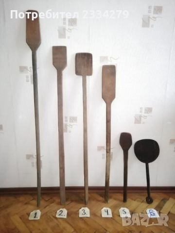 Стари фурнаджийски лопати и дъски за месене на хляб и други. , снимка 7 - Антикварни и старинни предмети - 52320426