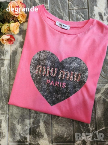 Розова дамска тенкска MiuMiu