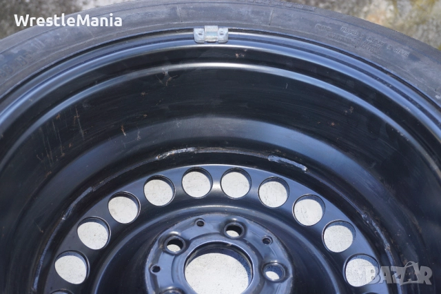 Оригинална Резервна Джанта за Mercedes W210 71/2x16H2/ET41 /Гума Pirelli P6000 215/55/16/3мм Грайфер, снимка 6 - Гуми и джанти - 51953919