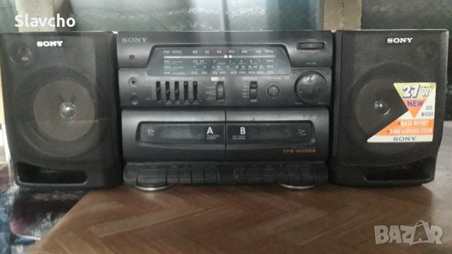 Радиокасетофон Сони/ Sony CFS-W435S Double cassette deck, снимка 7 - Радиокасетофони, транзистори - 43022296