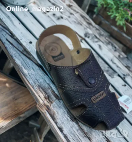 Универсални мъжки кожени сандали за всеки повод, снимка 1