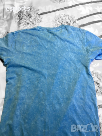 Автентична мъжка тениска Aqua VI Uncharted Waters- Blue Lava Wash M Medium, снимка 3 - Тениски - 29709989