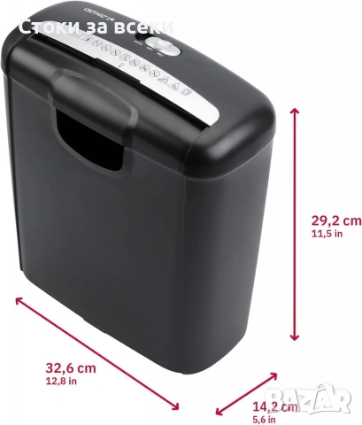 шредер Genie 240S за унищожаване на документи, хартия и кредитни карти с 10-литров контейнер, снимка 3 - Други стоки за дома - 53225962