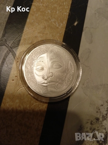 1 унция сребътна монета Маори Niue, снимка 3 - Нумизматика и бонистика - 52343940