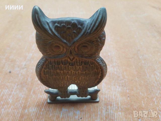 Бронзова пластика статуетка сова поставка