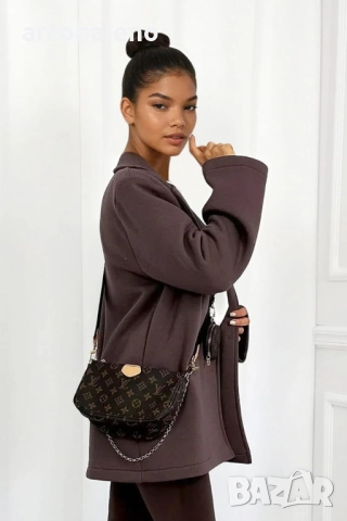 Дамско дълго сако от четкано памучно платно Velma, 5цвята , снимка 8 - Сака - 52065579