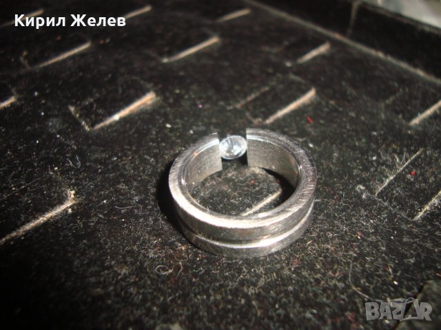 ПРЪСТЕН БЛАГОРОДНА НЕРЪЖДАЕМА СТОМАНА със СКЪПОЦЕНЕН ЦИРКОН АРТ ХАЛКА 20625, снимка 14 - Пръстени - 32318572