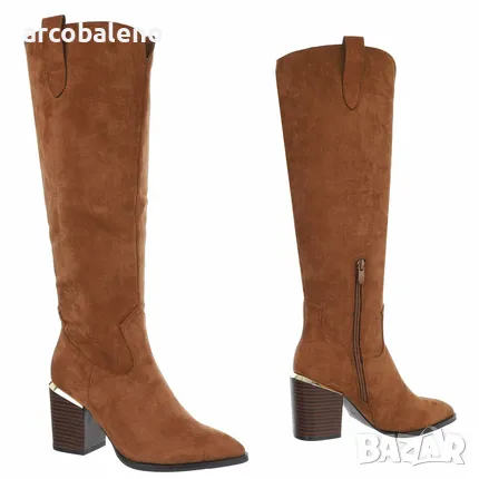 Дамски ботуши на висок ток, 3цвята , снимка 13 - Дамски ботуши - 48393265