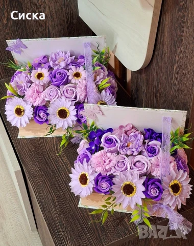 Кутия книга със сапунени цветя страхотен подарък за всеки специален павод, снимка 5 - Подаръци за жени - 40950715