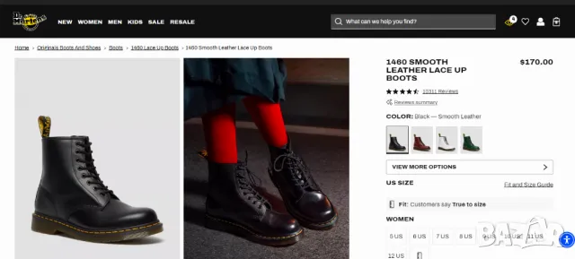 Dr. Martens 1460 11822 кожени боти / ботуши , снимка 2 - Дамски боти - 48985354