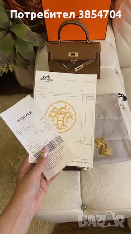 чанта Ермес Mini Kelly 28см*Кели*HERMES KELLY, снимка 7 - Чанти - 43483309
