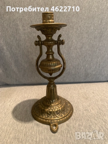  стар  месингов корабен аплик свещникк 