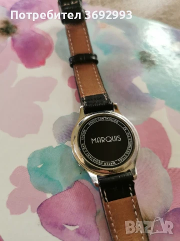 Дамски часовник MARQUIS Damen Funkuhr (deutsches Funkwerk) Armbanduhr Leder , снимка 3 - Дамски - 51358103