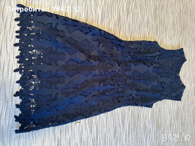 Рокля, дантелена, снимка 2 - Рокли - 51632943