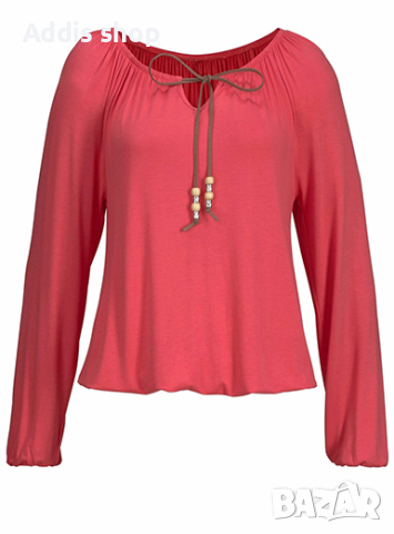 Модифицирана дамска блуза - деколте с връзки, 3цвята , снимка 7 - Блузи с дълъг ръкав и пуловери - 44858559