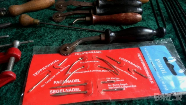 Стари сарашки кожарски тапицер инструменти по договаряне, снимка 6 - Други ценни предмети - 51263106