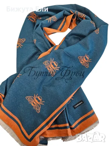 Кашмирен шал 001, снимка 3 - Шалове - 48227435