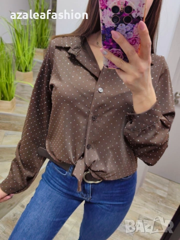 Дамска риза с камъчета