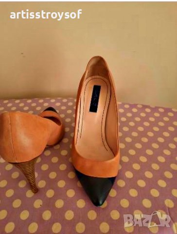 Токчета естествена кожа Musete и Banana Republic, размер 38, снимка 8 - Дамски обувки на ток - 36983367