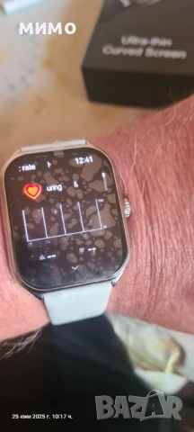 Тънък Smart watch с извит дисплей, снимка 7 - Смарт гривни - 50798187