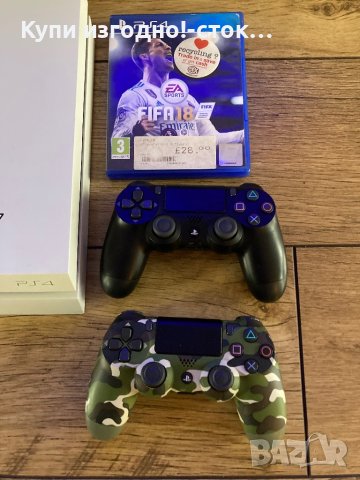 PS4 500 gb с два джойстика и фифа 2018, снимка 4 - PlayStation конзоли - 44015843