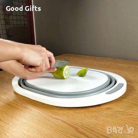 Мултифункционална 3 в 1 сгъваема кухненска дъска - купа - гевгир, снимка 7 - Други - 38095606